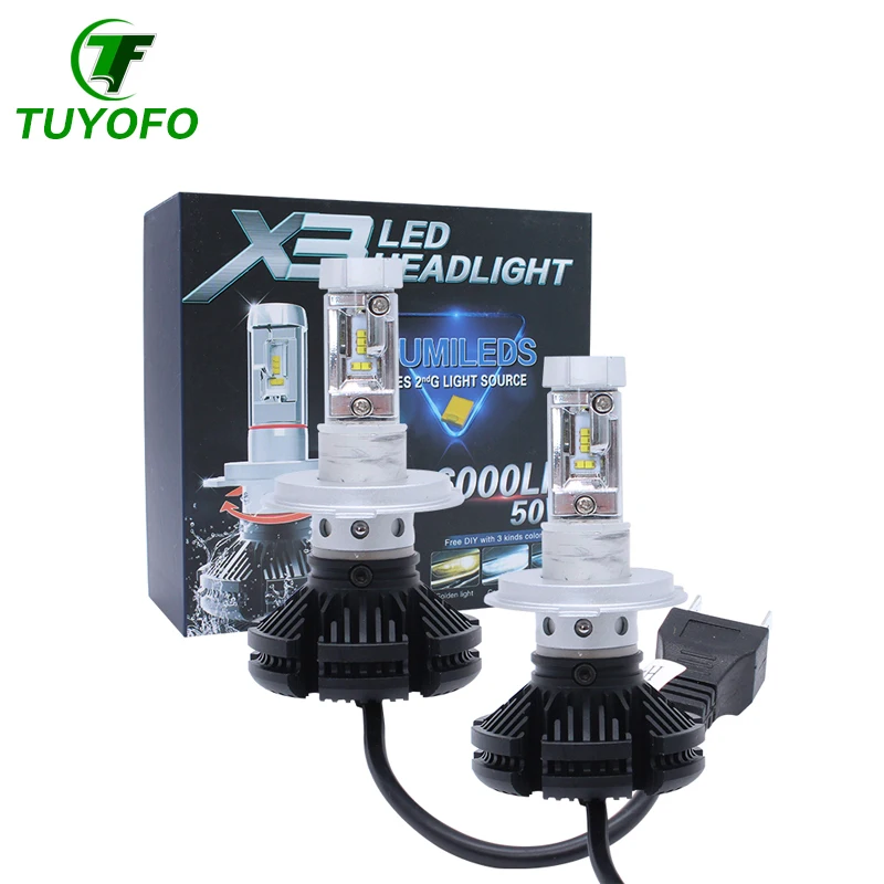 

TOYUFO 2pcs LED Chips 80W 8000LM H4 H7 H11 9005 9006 Headlight Kit H/L Beam Bulbs 6000K For Toyota Corolla Prado