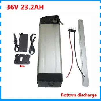 

800W 36V electric bicycle bike battery pack 36V 23AH silver fish batteries NCR18650PF cell with 42V 2A Charger