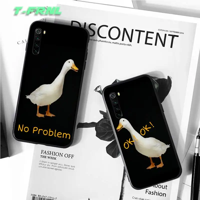 Милый чехол с изображением утки и кавайным принтом coque fundas etui для xiaomi note max mi 7 8 9se