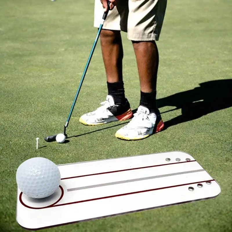 Golf Putting Training Aid Practice Putting Alignment Tool Mirror Protable Easy K1KDGolf