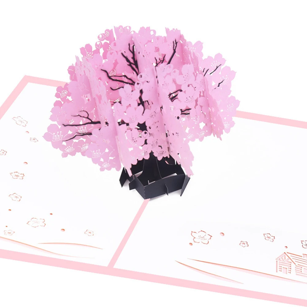 3D Romantic Birthday Invitation Lover Festival Handmade Valentine's Day Anniversary Greeting Cards Wedding Up Kapok Gift