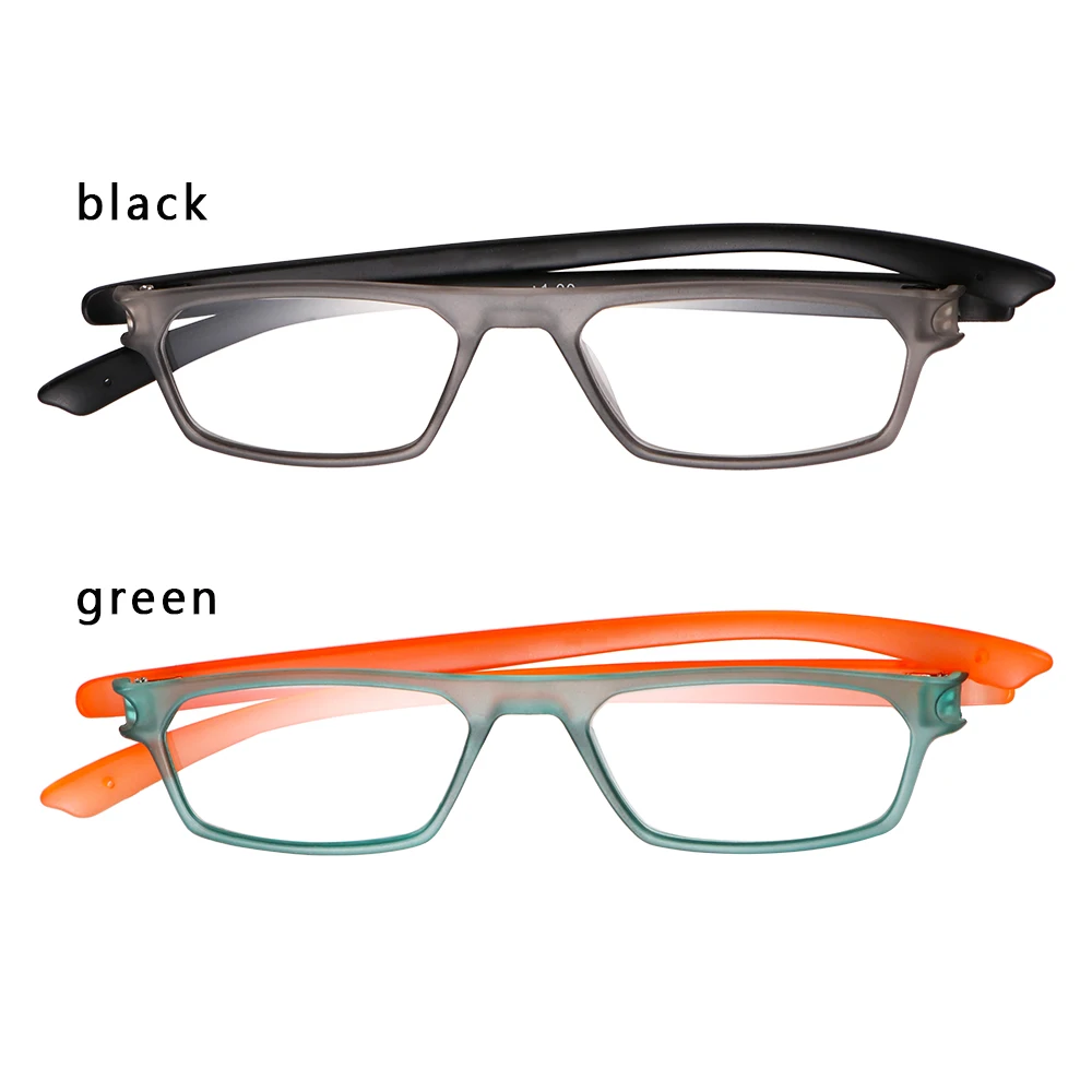 

1PC New Portable Men Women Reading Glasses Rectangular Presbyopic Eyeglasses Spring Hings Colorful Fashion Diopter glass