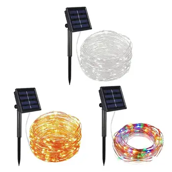 

8m Solar 60LED Fairy String Light Waterproof Copper Wire Xmas Decor Lamp