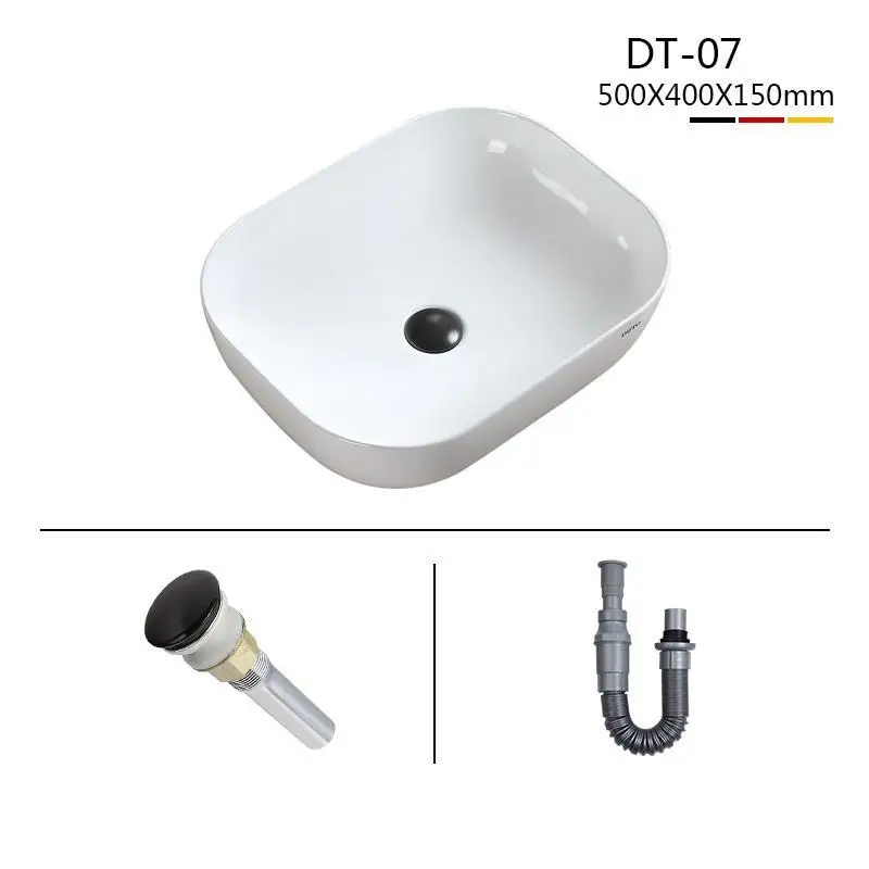 MODEL G Чаша Черный Salle Bain бассейна Mano Waschtisch De Evier Lavandino Bagno Туалет Wastafel Куба Pia Banheiro раковина для ванной Lavabo - Цвет: MODEL G