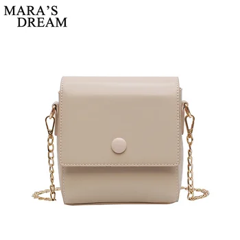 

Mara's Dream 2019 New Solid Color Small Bag Female Tide Simple Small Square Bag Fashion Wild Single Shoulder Slung Bag