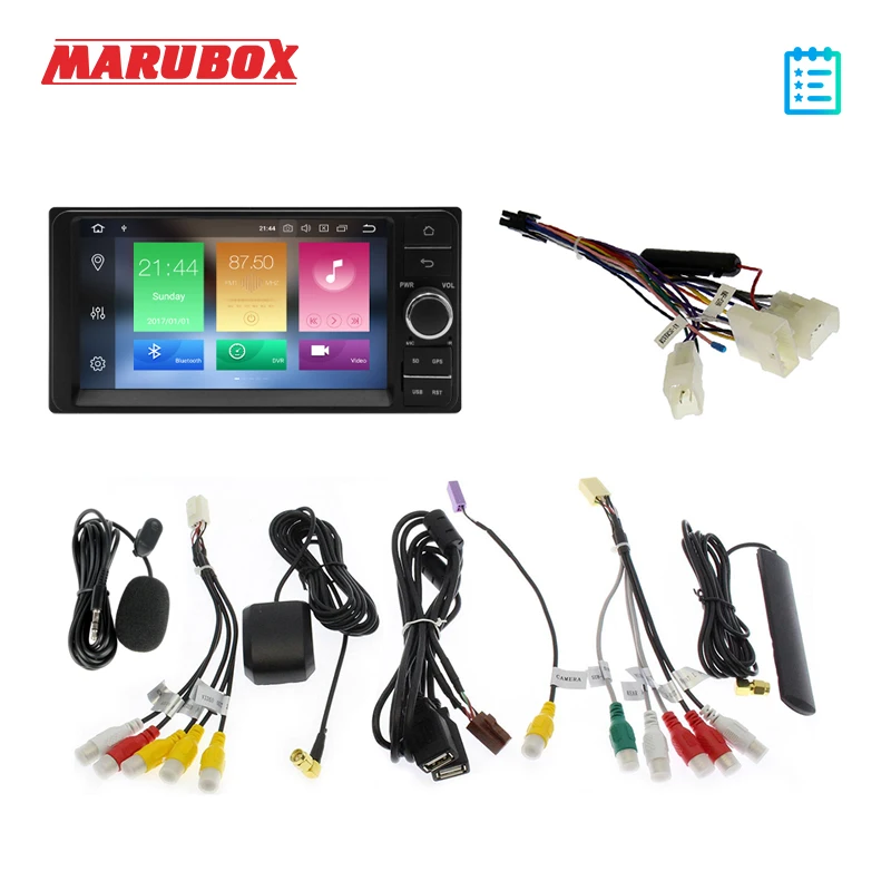 MARUBOX 7A701 Универсальная автомагнитола для TOYOTA на Android 7/8/9 Головное устройство