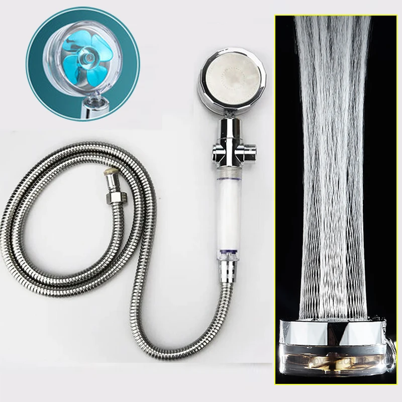Pressurized Shower Head High Pressure Water Saving Flow 360 Degrees Rotating ABS Hose Adjustable Bathroom Accessories Set | Обустройство
