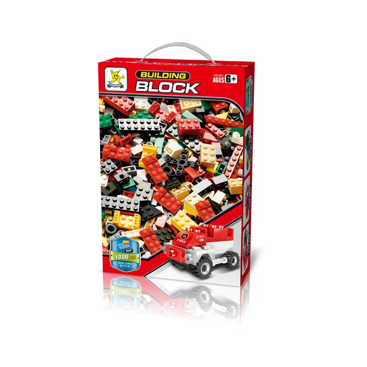 

Cross Border for DIY Small Particles Assembled Building Blocks Boxed Color Educational CHILDREN'S Toy 1000 Environmentally Frien