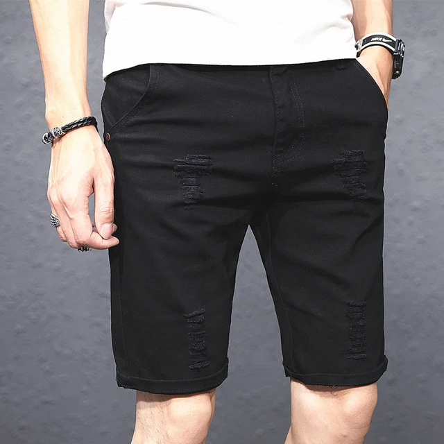 Multi Pocket Denim Shorts Men's Casual Stretch Street Style - Temu