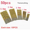 50/60Pcs/set HSS Titanium Coated Drill Bits High Speed Steel Drill Bits Set Tool High Quality Power Tools 1/1.5/2/2.5/3mm/3.5mm ► Photo 3/6