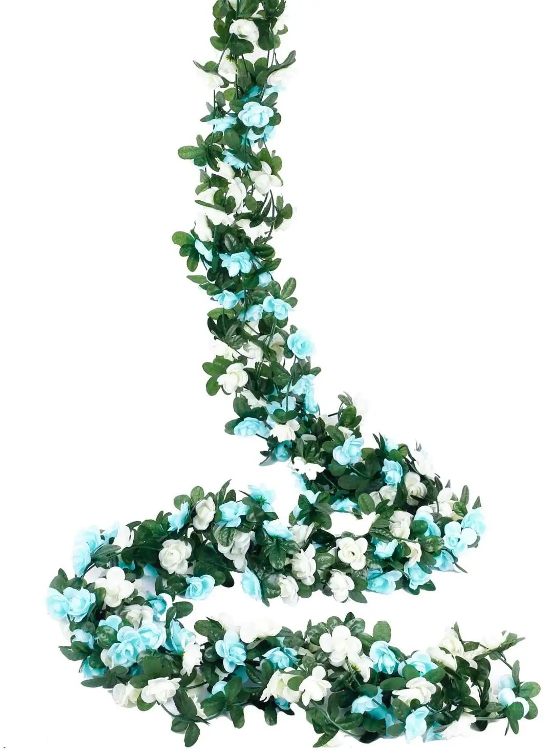 Elegant 2-Piece Rose Vine Garland Set for Wedding and Home Decor