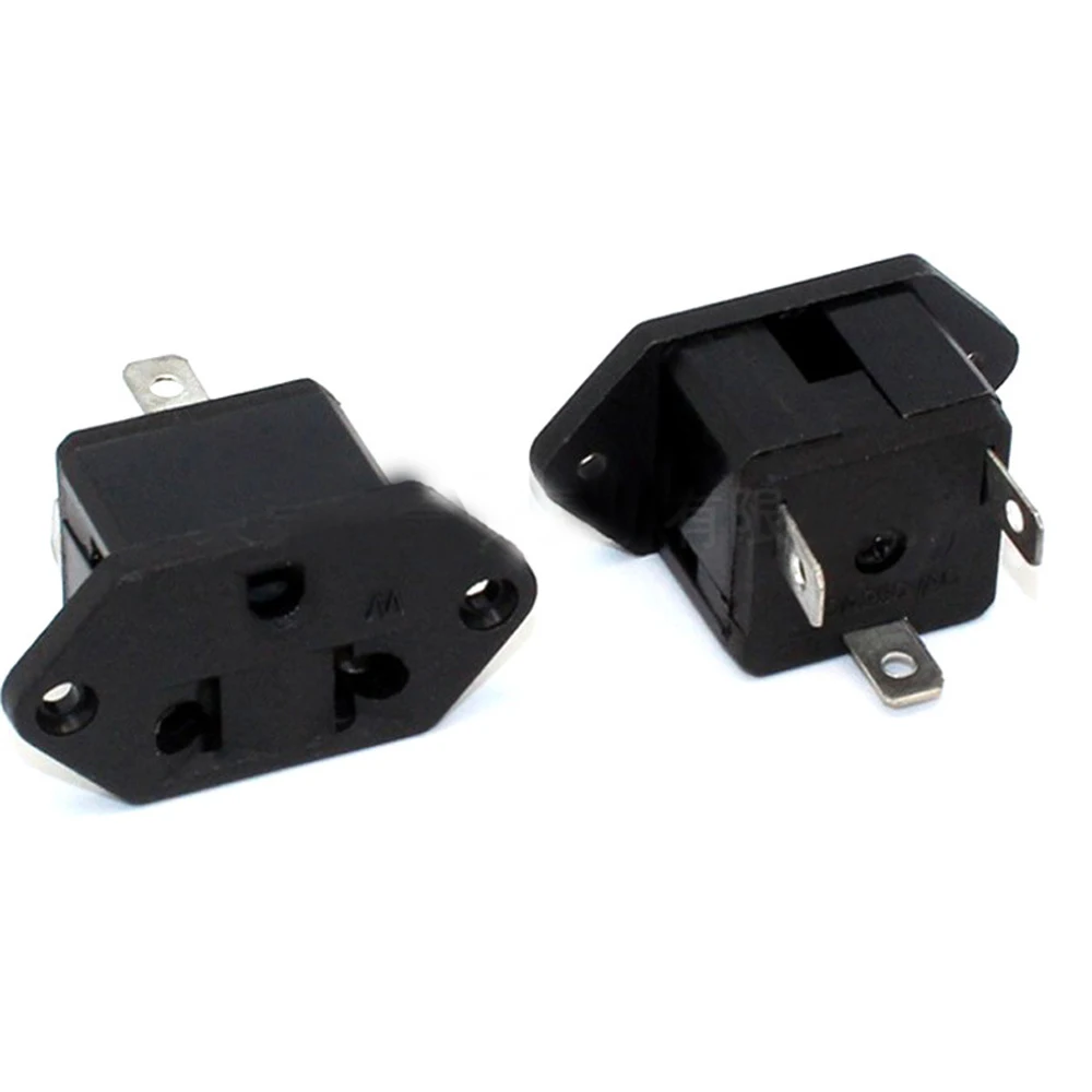 Black 15a Ce Copper Us Eu Industrial Outlet With Ear Fix Hole American Pdu Ups Universal