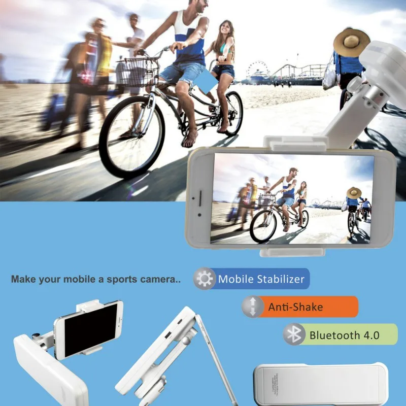 X-Cam Handheld Mobiele Video 2-axis Telefoon Gimbal Stabilizer for Telefoon For iphone Samsung Huawei phone selfie Stok