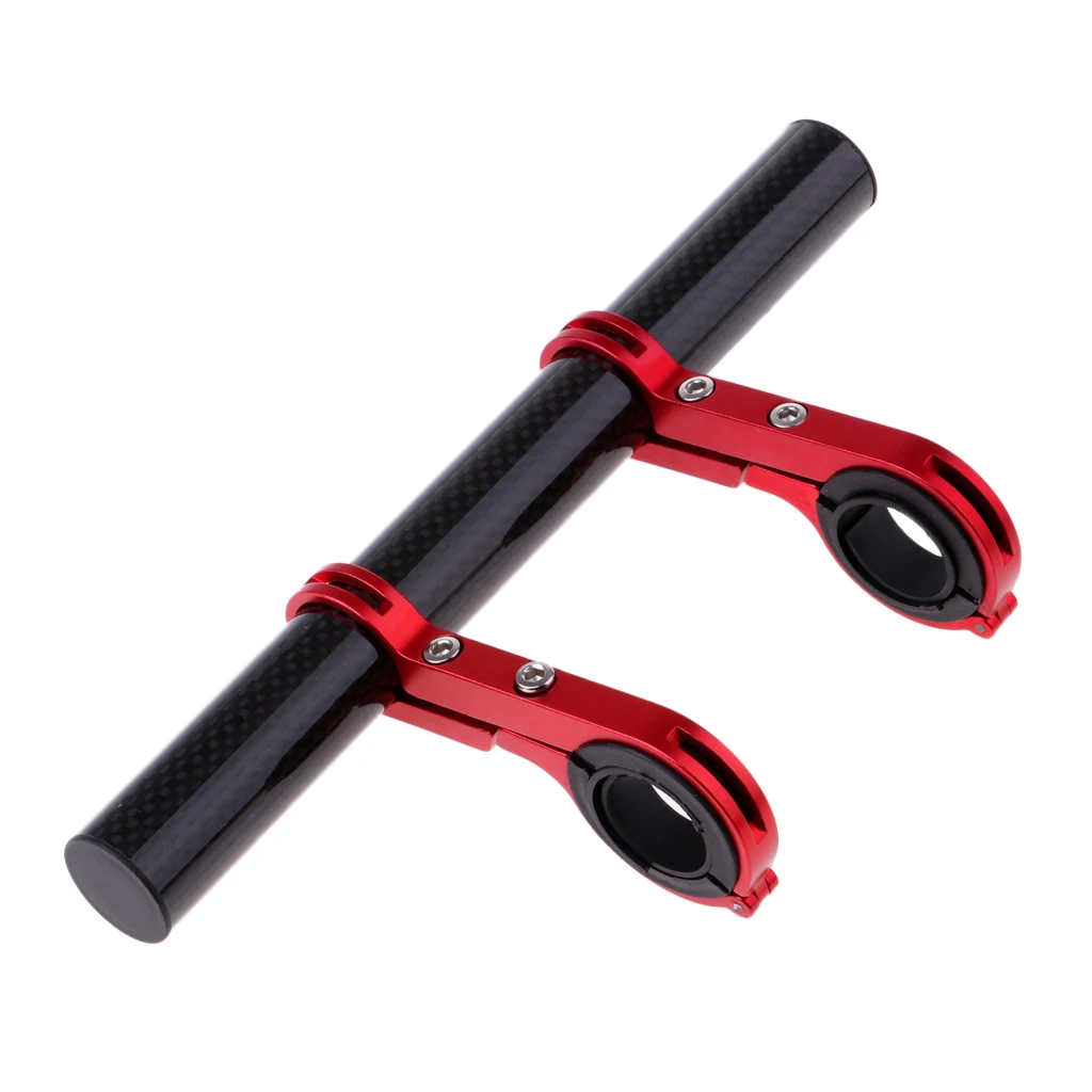 Double Bike Bicycle Handlebar Extender Extension Light Phone Mount GPS Bracket Stand Holder Space Saver for 31.8mm
