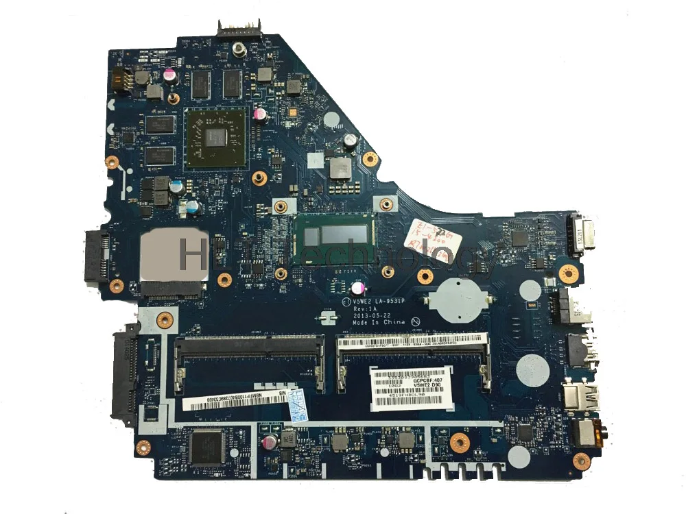 

Laptop Motherboard For Acer aspire E1-572 E1-572G V5WE2 LA-9531P NBMFP11005 I5-4200U CPU DDR3L HD8670M GPU