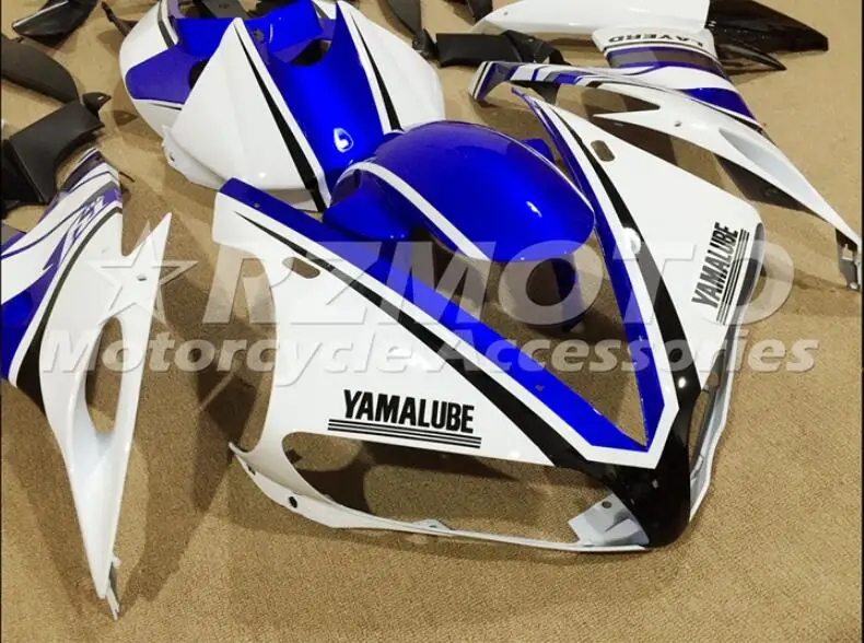 ABS Литье Мотоцикл Обтекатели наборы Подходит для Yamaha YZF-1000-R1 2004 2005 2006 04 05 06 обтекатель кузова комплект синий белый холодный