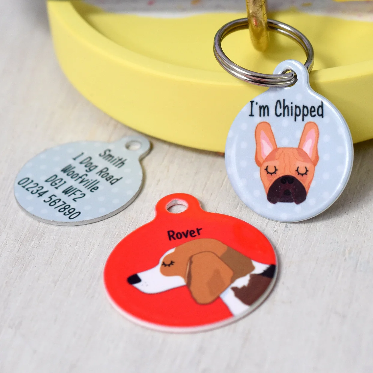 Dog collar label Clearance