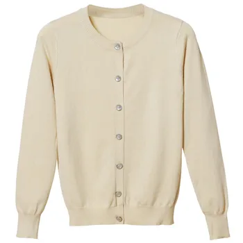 

New 2019 O-Neck Long Sleeve Knitted Cardigan Women Slim Solid Color Female Jumper Plus Size M-4XL Casual Knit Sweater Coat