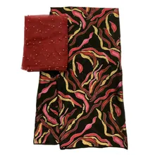 Настоящее шелковое Новое модное Африканское Анкара шелковое одинаковое шифоновое нигерийское праздничное платье мягкая горячая распродажа