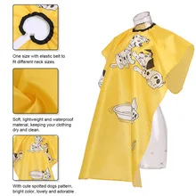 Парикмахерские накидки с мультяшной собакой, Детские парикмахерские накидки, накидка для парикмахерской, водонепроницаемая ткань для стрижки волос