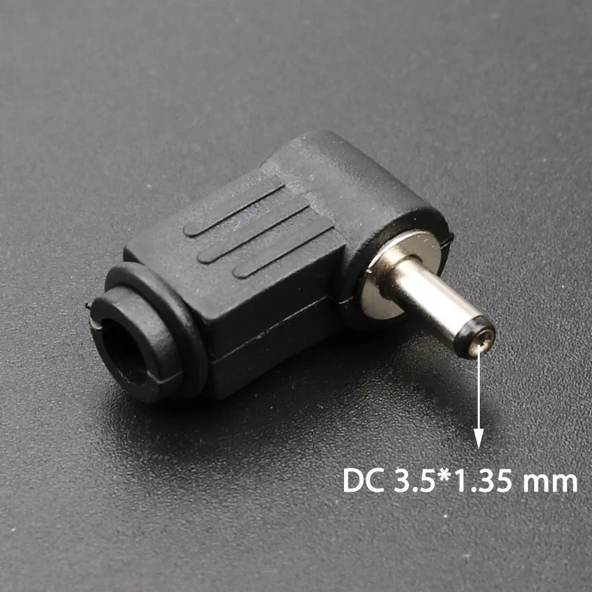 YuXi DC Strom Stecker Jack Adapter 90 Grad DC Stecker 5,5x2,1mm 5,5x2,5mm 4,8 x 1,7mm 4,0x1,7 3,5x1,3mm 3,5x1,1 2,5x0,7mm – Detail 6