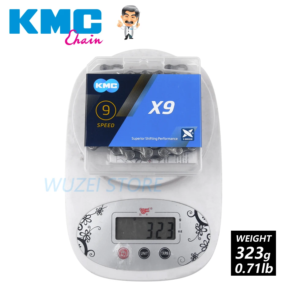 Велосипедная цепь KMC 9 скоростей X9 MTB дорожный велосипед X мост для походов