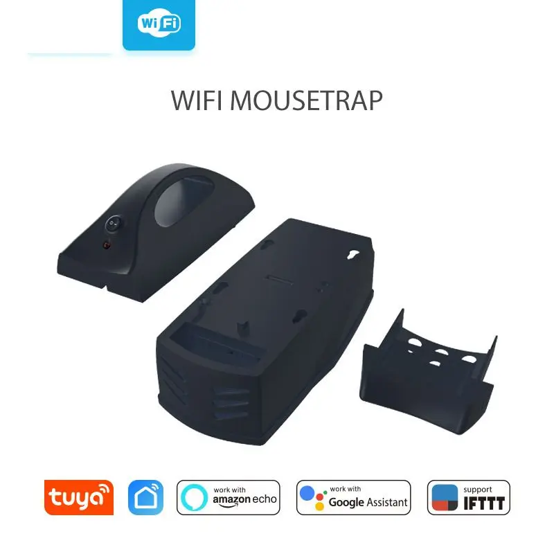 WiFi Smart Mousetrap for Home,Mouse Killer,Catcher Sensor,Wireless