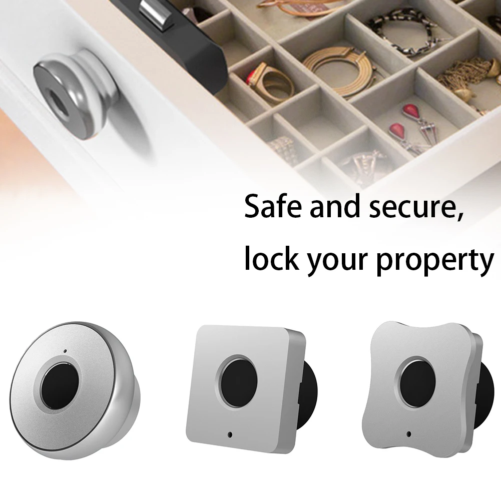 

Home Smart Anti Theft Biometric Keyless Wooden Box Mini Electric Security Office Door Drawer Cabinet Fingerprint Lock Furniture