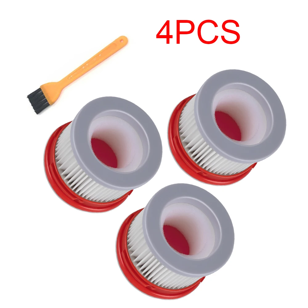 4PCS Роликовая щетка для Xiaomi Dreame V9 бытовой беспроводной ручной пылесос аксессуары Hepa фильтр роликовая щетка части - Цвет: 4PCS