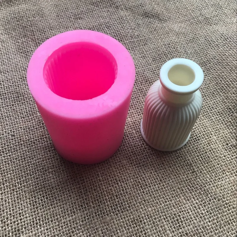 3D формочка для ароматических бутылок из силиконовой глины в форме вазы форма
