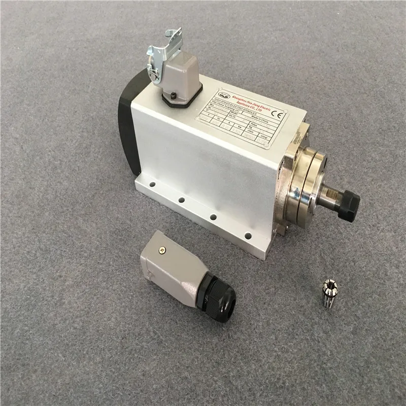

220 В CNC 800 кВт ER11 квадратный Шпиндельный двигатель Вт Шпиндельный двигатель с воздушным охлаждением для фрезерного станка