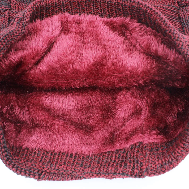 ALTOBEFUN Skullies Beanie Мужская зимняя шапка из искусственного меха теплая мешковатая вязаная шапка для взрослых толстые шапочки вязаная шапка для женщин Шапки BHT143