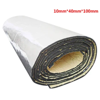 

aluminum foil noise insulation for car 10mm sound rubber foam insulation thermal insulator bonnet seal soundproofing