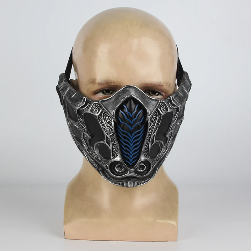 Mortal Kombat Scorpion Ninja Mask Cosplay 樹脂サブゼロ