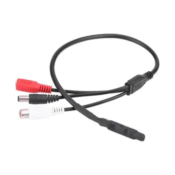 

Sound Monitor Audio Pickup DC 12V Mini Pickup Audio Microphone Power Cable for IP Camera CCTV DVR Video Surveillance System