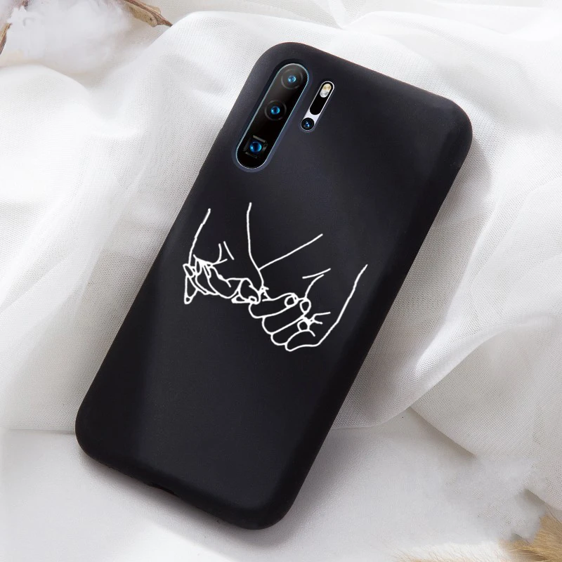 02 Мягкий матовый чехол из ТПУ с узором для huawei P20 P20Lite P20Pro Honor10, чехол с мультяшным сердечком, задняя крышка для Huwei Honor 20 P30Lite - Цвет: 02