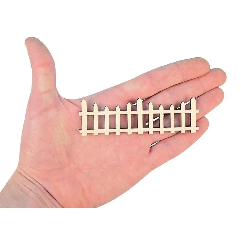 

Wooden Fence Shape (10cm) Fairy Fence Craft Embellishments Decoration Ornaments Cutout Shape 0278