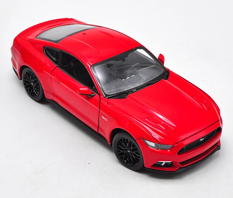 Welly 1/24 1:24 1969Ford Mustang Boss 429 спортивный автомобиль литой Дисплей металлическая модель игрушки для детей на день рождения для мальчиков и девочек - Цвет: GT Red