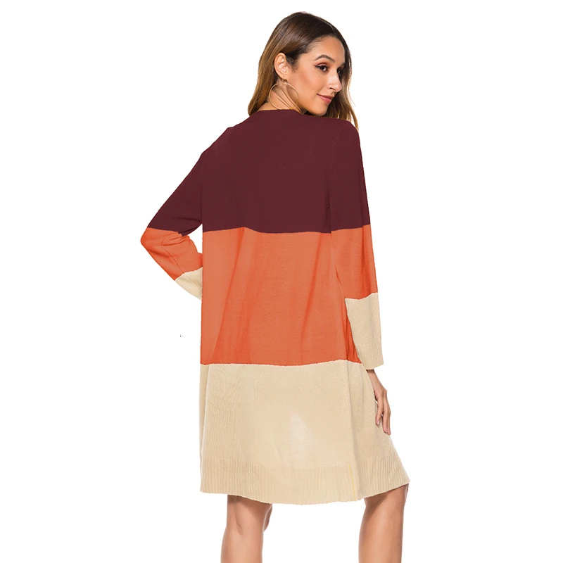 Dilusoo 2019 Winter Women Knitted Sweater Coats striped Cardigan Long Loose Coat Woman Casual Autumn Full Sleeve Coats female Dilusoo 2019 Winter Women Knitted Sweater Coats striped Cardigan Long Loose Coat Woman Casual Autumn Full Sleeve Coats female