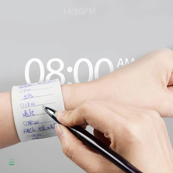 

Reusable Erasable Wearable Silicone Memo Waterproof Wrist Band Portable Notes DJA88