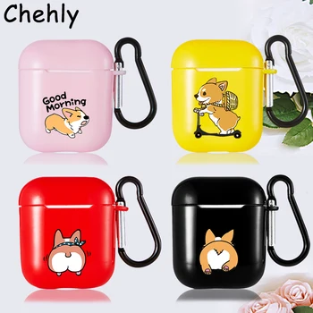 

Corgi Case for Apple Airpods 1 2 Pro Shockproof Bluetooth Wireless Headphone Earphone Soft Silicone Protective Accessories Cover