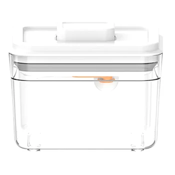 

Food Storage Container Square Kitchen Storage Box Multigrain Storage Jar Transparent Sealed Cans Easy to Buckle