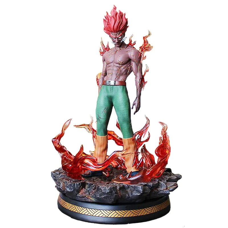 Naruto Shippuden Anime Model Might Guy Night Kay VS Madara GK Action Figure Statue With Led Collectible Toy
