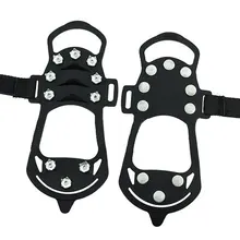 Нескользящие Non-тапки крышка кошки черные зимние уличные снежные сапоги льда Нескользящие Пеший Туризм Спортивные Товары 4 Размеры шипы