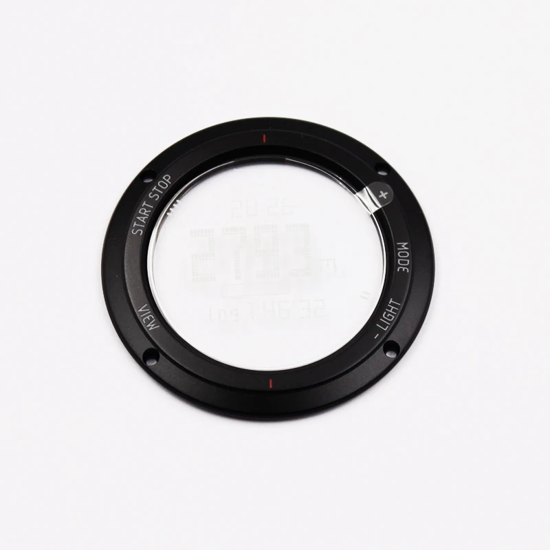 Red black Аксессуары для часов для Suunto серии core, военные, полностью черные, ограниченная серия, зеркальный чехол, аксессуары для колец - Цвет ремешка: Red black