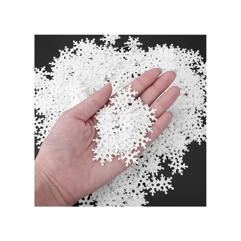 

100Pcs Snowflake Confetti Non-woven Fabric Snowflake Table Decor Christmas Winter Ornaments Party Supplies Holiday Party Props