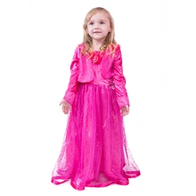 

Girls Princess Dress For Party Little Baby Birthday Costume Sequin Princess Tutu Wedding Gown Rose Red Dress 3-8 Years