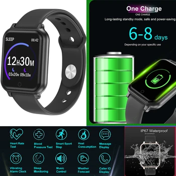 

Smart Watch Bluetooth Heart Rate Monitor Blood Pressure Sport Watch T70 Fitness Tracker Waterproof Pedometer Activity Tracker