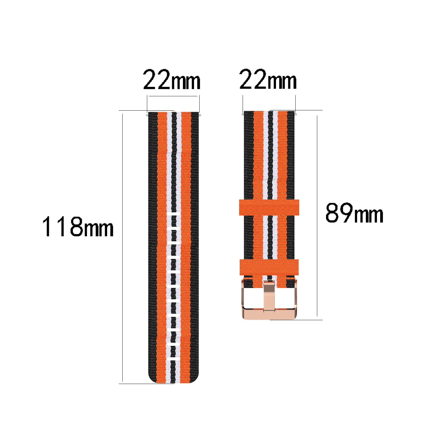 육군 스포츠 팔찌 스트랩 나일론 시계 밴드 18MM 20MM 22MM 손목 밴드 시계 액세서리 색상 버클