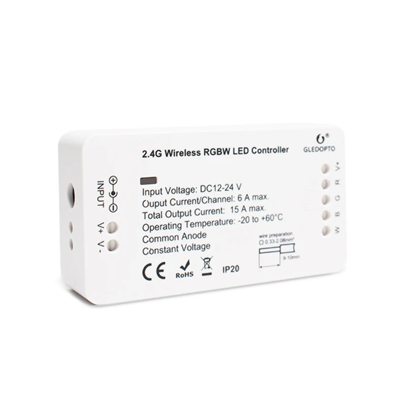 Mr Zigbee Zll умный дом Светодиодная лента контроллер rgbww DC12V-24V Zigbee 3,0 управление телефоном Совместимость с ECHO Plus Smartthings Hub